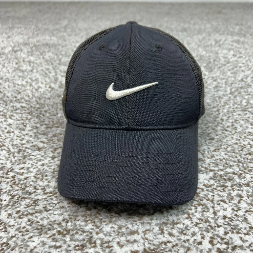 Nike Golf Hat Cap Flex Fitted Mens One‎ Size Black Mesh VT 20XI Swoosh Sports